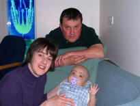 Rachel, Tim and Freddie on 18th April